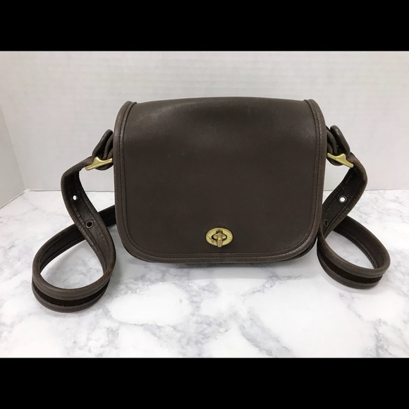 Coach Handbags - Vintage Coach Brown Leather Cross Body Bag Purse
